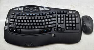 Logitech Wave Wireless Keyboard Mouse Combo K350 And M510 Unifying USB Tested